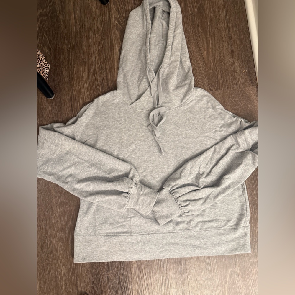 ALO Yoga Oversized Gray Hoodie Sweatshirt